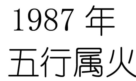 1987年属